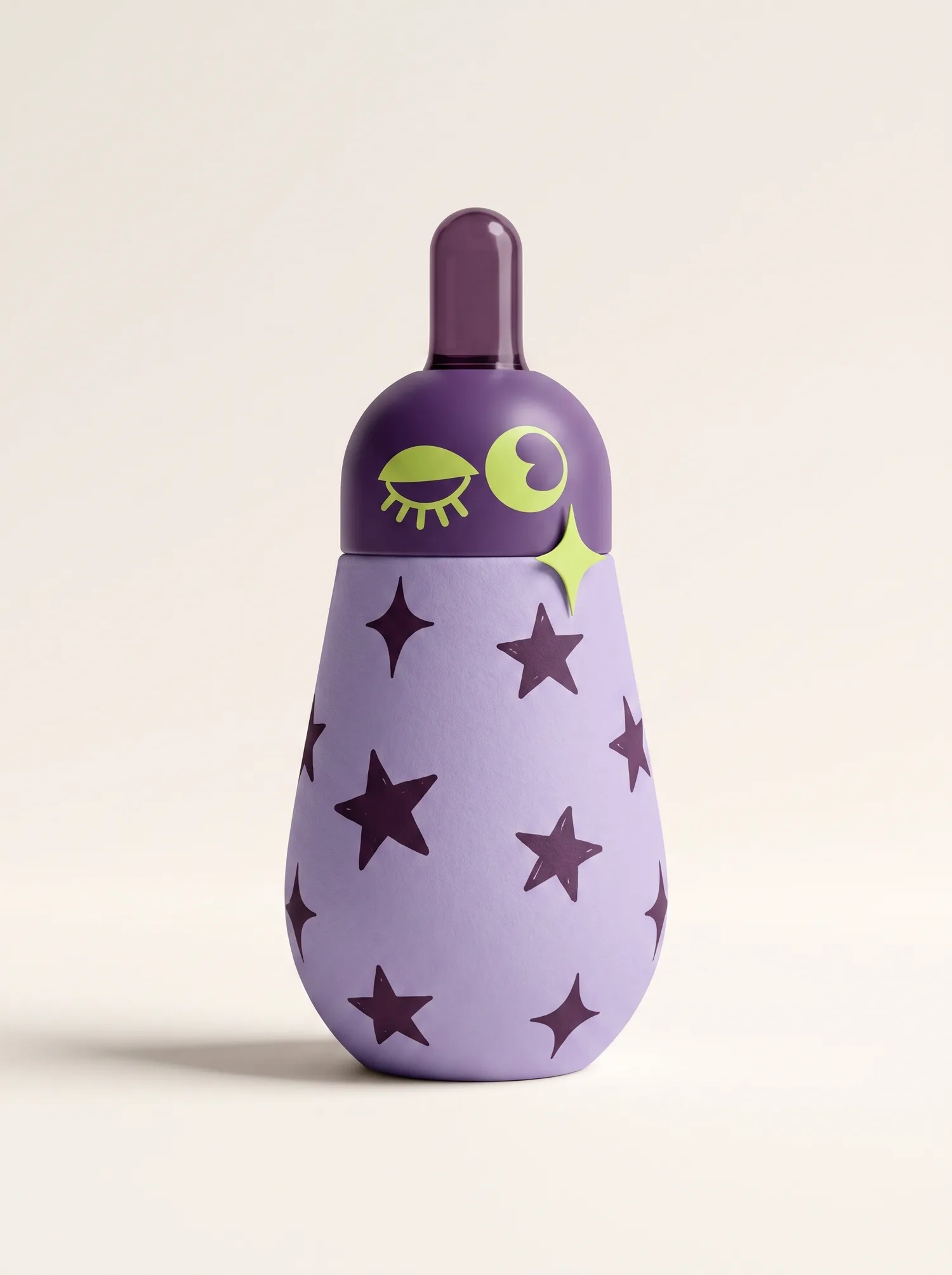 Star Serum — lavender body, plum stars