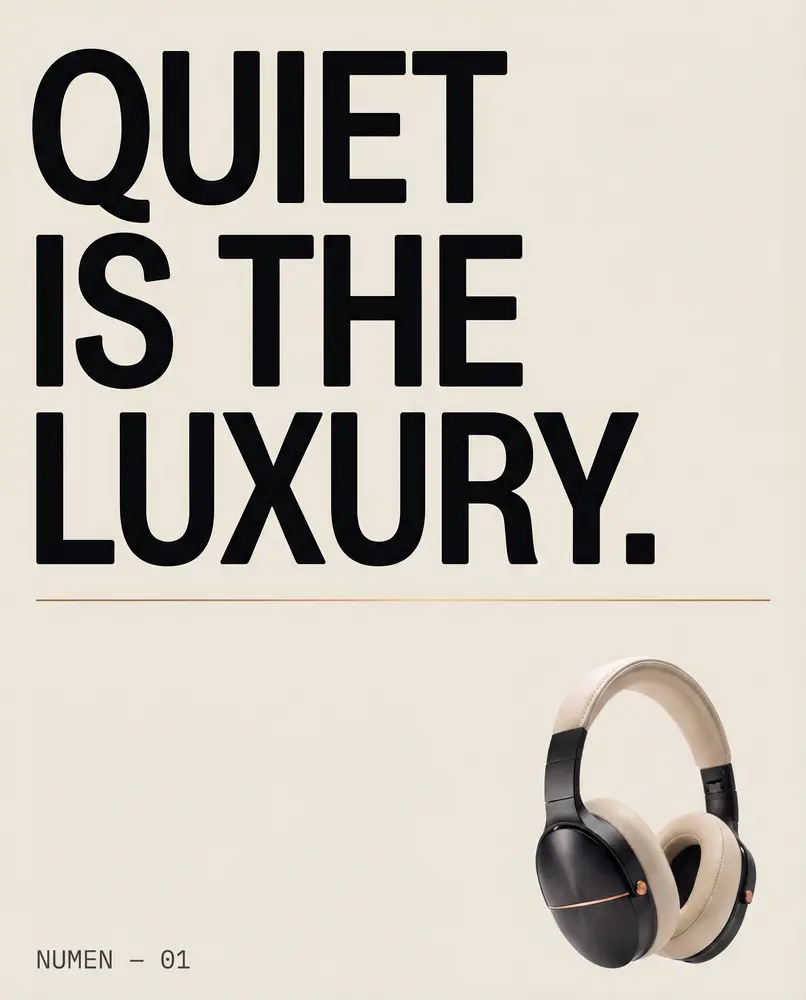 NUMEN campaign — Quiet is the luxury